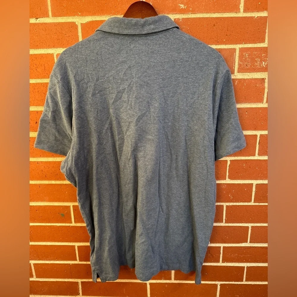 Banana Republic Polo Shirt Heather Blue Men’s XL Short Sleeve